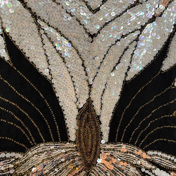 Vintage 1980s Showmax Sequined Cap Shawl - Picture 8 of 8